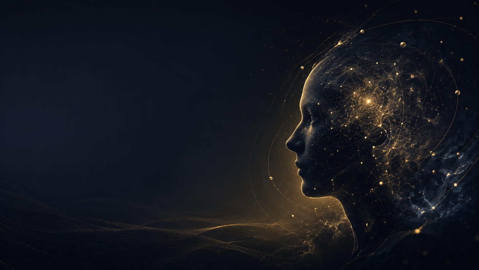 Abstract visual representation of human meaning and artificial intelligence